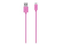 Belkin MIXIT - USB-kabel - mikro-USB typ B (hane) till USB (hane) - 2 m - rosa F2CU012BT2M-PNK