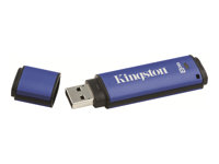 Kingston DataTraveler Vault - Privacy Edition - USB flash-enhet - 8 GB - USB 2.0 - blå DTVP/8GB