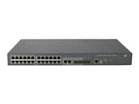 HPE 3600-24 v2 SI Switch - Switch - L4 - Administrerad - 24 x 10/100 + 4 x Gigabit SFP + 2 x delad 10/100/1000 - rackmonterbar JG304A#ABB