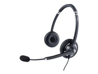 Jabra UC Voice 750 MS Duo Dark - Headset - på örat - kabelansluten - mörka 7599-823-309