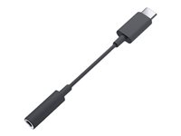 Dell SA1023 - USB-C till uttagsadapter för hörlurar - 24 pin USB-C hane till mini-phone stereo 3.5 mm hona - magnetit DBQADBC043