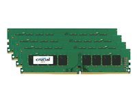 Crucial - DDR4 - sats - 32 GB: 4 x 8 GB - DIMM 288-pin - 2133 MHz / PC4-17000 - CL15 - 1.2 V - ej buffrad - icke ECC CT4K8G4DFD8213