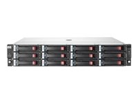 HPE StorageWorks Disk Enclosure D2600 - Kabinett för lagringsenheter - 12 fack ( SATA-300 / SAS-2 ) - 6 x HDD 2 TB - kan monteras i rack - 2U BK782A