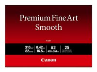 Canon Premium Fine Art Smooth FA-SM1 - Slät - 16,5 mil - A2 (420 x 594 mm) - 310 g/m² - 25 ark fotopapper 1711C006