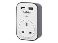 Belkin SurgeCube - Överspänningsskydd - utgångskontakter: 1 - Storbritannien BSV103AF