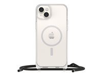 OtterBox React Necklace - Baksidesskydd för mobiltelefon - för Magsafe, med löstagbar rem - MagSafe-kompatibilitet - 50 % återvunnen plast - klar - för Apple iPhone 14 Plus 77-92289