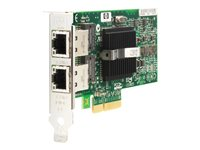 HPE NC360T - Nätverksadapter - PCIe x4 - Gigabit Ethernet x 2 - för ProLiant DL165 G7, DL360 G7, DL370 G6, DL380 G6, DL380 G7, DL385 G6, DL580 G5, ML370 G6 412648-B21