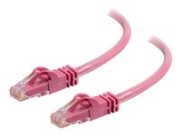 C2G Cat6 Booted Unshielded (UTP) Network Patch Cable - Patch-kabel - RJ-45 (hane) till RJ-45 (hane) - 50 cm - UTP - CAT 6 - formpressad, hakfri, tvinnad - rosa 83587