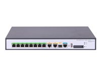 HPE FlexNetwork MSR958 PoE - - router - 8-ports-switch - 1GbE - WAN-portar: 2 - rackmonterbar JH301A#ABB