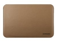 Samsung EFC-1B1LCE - Skydd för surfplatta - läder - kamel - för Galaxy Note 10.1, Tab 10.1, Tab 10.1N, Tab 10.1V, Tab 2 EFC-1B1LCECSTD