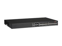 Brocade ICX 6450-24P - Switch - L3 - Administrerad - 24 x 10/100/1000 (PoE+) + 2 x 10 Gigabit Ethernet / 1 Gigabit Ethernet SFP+ - rackmonterbar - PoE+ (390 W) ICX6450-24P