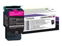 Lexmark - Lång livslängd - magenta - original - tonerkassett LCCP, LRP - för Lexmark C540, C543, C544, C546, X543, X544, X546, X548 C540H1MG