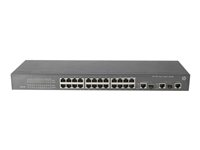 HPE 3100-24 v2 SI Switch - Switch - L3 - Administrerad - 24 x 10/100 + 2 x 10/100/1000 - rackmonterbar JG223A