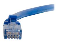 C2G Cat5e Booted Unshielded (UTP) Network Patch Cable - Patch-kabel - RJ-45 (hane) till RJ-45 (hane) - 30 cm - UTP - CAT 5e - formpressad, hakfri, tvinnad - blå 83159