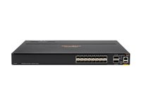 HPE Aruba CX 8360-16Y2C V2 - Switch - L3 - Administrerad - 16 x 1/10/25 Gigabit Ethernet SFP / SFP+ / SFP28 + 2 x 40/100 Gigabit QSFP+ / QSFP28 - främre till bakre luftflöde - rackmonterbar - AC JL702C