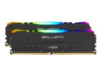 Ballistix RGB - DDR4 - sats - 64 GB: 2 x 32 GB - DIMM 288-pin - 3600 MHz / PC4-28800 - CL16 - 1.35 V - ej buffrad - icke ECC - svart BL2K32G36C16U4BL