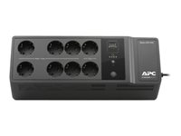 APC Back-UPS BE650G2-GR - UPS - AC 230 V - 400 Watt - 650 VA - utgångskontakter: 8 - svart BE650G2-GR