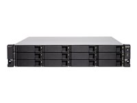 QNAP TS-h1277XU-RP - NAS-server - 12 fack - kan monteras i rack - SATA 6Gb/s - RAID RAID 0, 1, 5, 6, 10, 50, JBOD, 5 hot spare, 6-reservsnabbyte, 60, 10 hot spare, RAID TP - RAM 128 GB - Gigabit Ethernet / 10 Gigabit Ethernet / 10Gbps SFP+ - iSCSI support - 2U TS-H1277XU-RP-3700X-128G