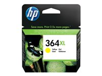 HP 364XL - 6 ml - Lång livslängd - gul - original - bläckpatron - för Deskjet 35XX; Photosmart 55XX, 55XX B111, 65XX, 7510 C311, 7520, Wireless B110 CB325EE#ABE
