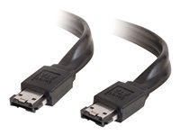 C2G - eSATA-kabel - Serial ATA 150/300/600 - eSATA (hona) till eSATA (hona) - 1 m - svart 81800