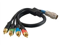 C2G RapidRun Component Video + S/PDIF Digital Audio Flying Lead - Kabel för video / ljud - komponentvideo/digitalt ljud - RCA hane till MUVI-kontakt hane - 50 cm 87049