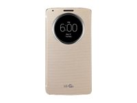 LG Quick Circle CCF-345G - Vikbart fodral för mobiltelefon - guld - för LG G3, G3 D855 CCF-345G.AGEUGD