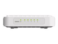 NETGEAR GS605v4 - Switch - ohanterad - 5 x 10/100/1000 - skrivbordsmodell GS605-400PES