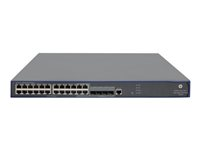 HPE 830 24-Port PoE+ Unified Wired-WLAN Switch - Switch - Administrerad - 24 x 10/100/1000 (PoE+) + 4 x delad Gigabit SFP - rackmonterbar - PoE+ JG640A#ABB