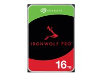 Seagate IronWolf Pro ST16000NT001 - Hårddisk - 16 TB - inbyggd - 3.5" - SATA 6Gb/s - 7200 rpm - buffert: 256 MB - med 3 års Seagate Rescue Data Recovery ST16000NT001