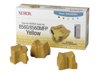 Xerox Phaser 8560MFP - 3-pack - gul - fast bläck - för Phaser 8560 108R00725
