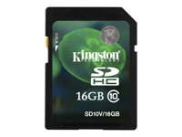 Kingston - Flash-minneskort - 16 GB - Class 10 - SDHC SD10V/16GB