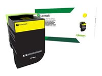 Lexmark 802XY - Extra lång livslängd - gul - original - tonerkassett LCCP, LRP - för Lexmark CX510de, CX510de Statoil, CX510dhe, CX510dthe 80C2XY0