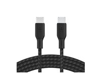 Belkin BOOST CHARGE - USB-kabel - 24 pin USB-C (hane) till 24 pin USB-C (hane) - 2 m - svart - för Apple 10.9-inch iPad Air; Google Pixel 4a, 5, 6; Samsung Galaxy Note20, S21, S21 5G, S22 CAB014BT2MBK