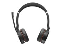 Jabra Evolve 75 SE MS Stereo - Headset - på örat - Bluetooth - trådlös - aktiv brusradering - USB - Certifierad för Microsoft-teams - för LINK 380a MS 7599-842-109
