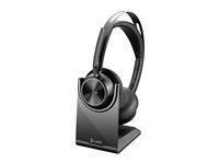 HP Poly Voyager Focus 2-M - Headset - på örat - Bluetooth - trådlös, kabelansluten - aktiv brusradering - USB-A via Bluetooth-adapter - svart - Certifierad för Microsoft-teams 77Y87AA