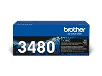 Brother TN3480 - Lång livslängd - svart - original - tonerkassett - för Brother HL-L5000, L5100, L5200, L6200, L6300, L6450, MFC-L5700, L6800, L6900, L6950, L6970 TN3480