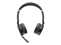 Jabra Evolve 75 SE UC Stereo - Headset - på örat - Bluetooth - trådlös - aktiv brusradering - USB - med laddningsställ - Zoomcertifierad - för LINK 380a MS 7599-848-199