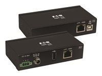 Eaton Tripp Lite Series USB over Cat6 Extender 1-Port Industrial, ESD Protection, PoC - USB 2.0, Mountable, 330 ft., TAA - USB-förlängningskabel - USB, USB 2.0 - över CAT 6 - upp till 100 m - TAA-kompatibel B203-101-IND-ER