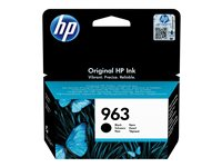 HP 963 - 24.09 ml - svart - original - Officejet - bläckpatron - för Officejet Pro 9010, 9012, 9014, 9015, 9016, 9019, 9020, 9022, 9025 3JA26AE#BGX