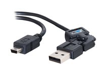 C2G FlexUSB - USB-kabel - USB (hane) till mini-USB typ B (hane) - USB 2.0 81587