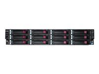 HPE StorageWorks P4500 G2 MDL SAS Storage System - Hårddiskarray - 24 TB - 12 fack ( SAS ) - 12 x HDD 2 TB - DVD-ROM - iSCSI (extern) - kan monteras i rack - 2U AX704A