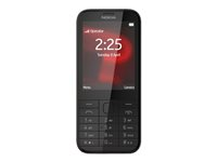 Nokia 225 - Mobiltelefon microSDHC kortplats - 320 x 240 pixlar ( 142 ppi ) - 2 Mpix - svart A00019357