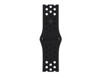 Apple Nike - Band för smart klocka - 41 mm - Vanlig storlek - svart/svart MPGN3ZM/A