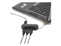 Targus 4-Port Mobile USB Hub - Hubb - skrivbordsmodell ACH111EU