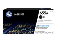 HP 655A - Svart - original - LaserJet - tonerkassett (CF450A) - för Color LaserJet Managed Flow MFP M681; LaserJet Enterprise Flow MFP M681, MFP M682 CF450A