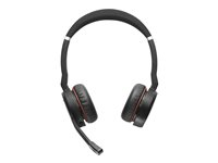 Jabra Evolve 75 SE UC Stereo - Headset - på örat - Bluetooth - trådlös - aktiv brusradering - USB - Zoomcertifierad - för LINK 380a MS 7599-848-109