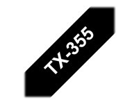 Brother TX - Vitt på svart - Rulle (2,4 cm) 1 kassett(er) bandlaminat - för P-Touch PT-30, PT-7000, PT-8000, PT-PC TX355