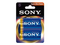 Sony Stamina Platinum AM1PT-B2D - Batteri 2 x D - alkaliskt AM1PTB2D