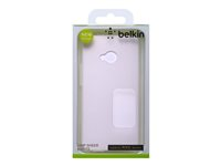 Belkin Grip Sheer Matte - Skyddsfodral för mobiltelefon - termoplastisk polyuretan (TPU) - klar - för HTC One F8M568VFC01