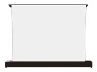 Multibrackets M - Projektionsskärm med golvställ - LS, elektrisk, stigande, RS232 - fristående - motoriserad - 100" (254 cm) - 16:9 - Matte White - svart 7350105218651